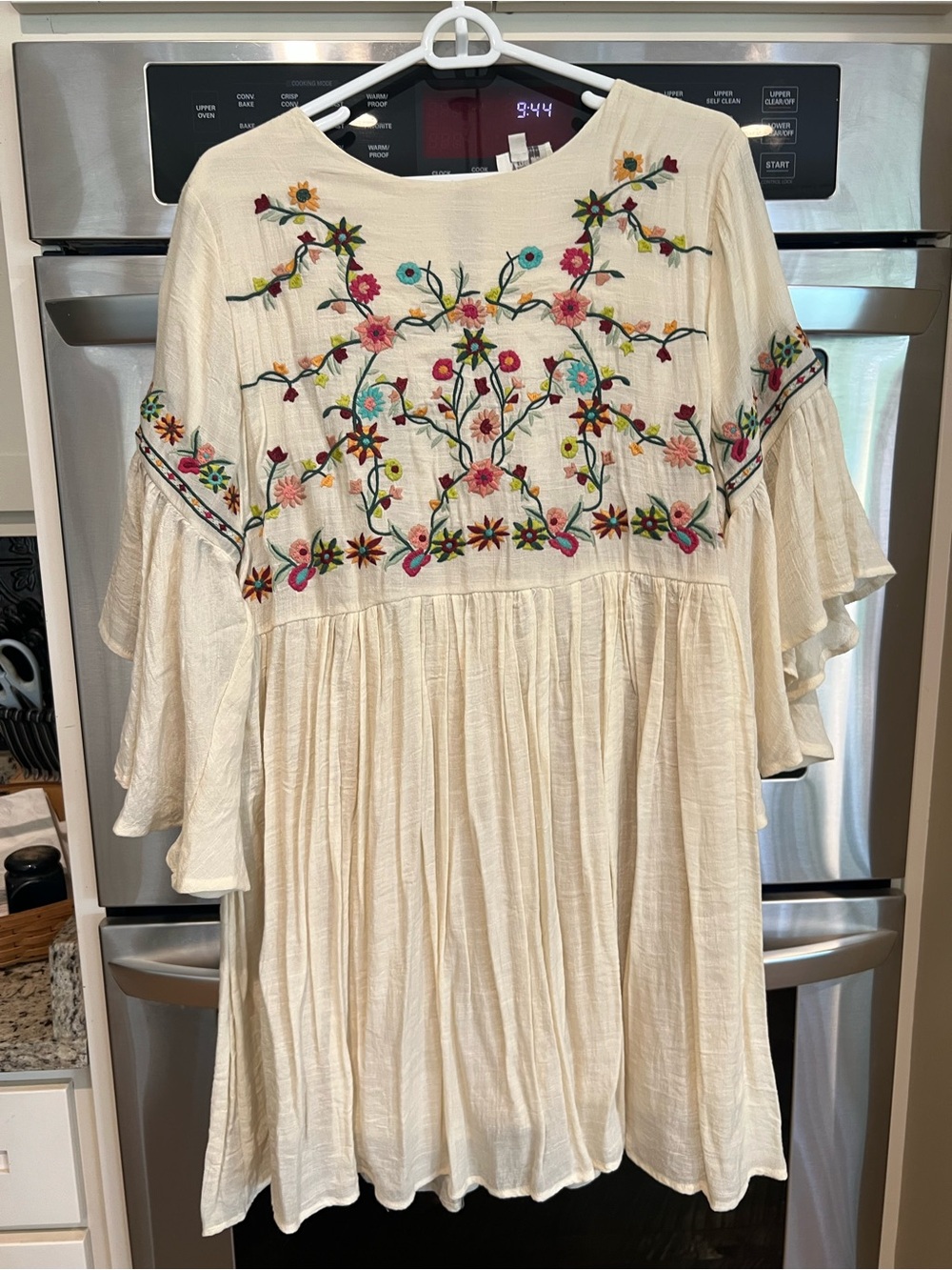 Umgee Cream dress with Subtle Texture